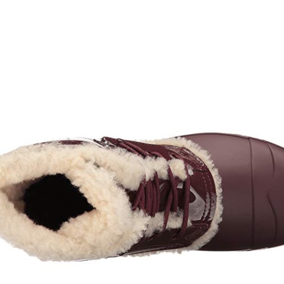 Hunter Original Patent Leather Lace Shearling Boot - Picture 5 of 7